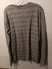 Brooklyn Cloth Shirt Men’s Size XL Gray Striped Crew Neck Long Sleeve Shirt