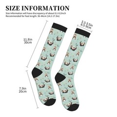 Otter Compression Socks Knee High Circulation Support Socks For Women Men Ath…