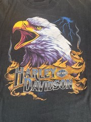 Vintage Harley Davidson 3d Emblem Tee Biker Eagle T Shirt Men’s XL USA Grunge