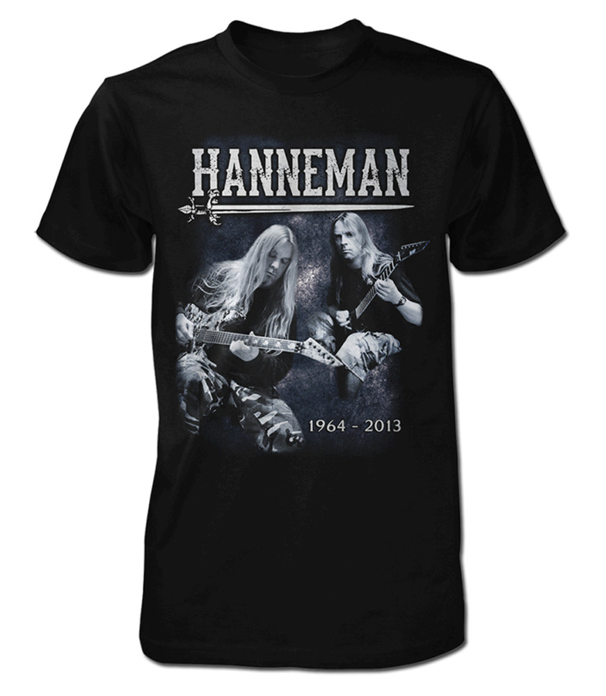 Slayer Guitarist Jeff Hanneman black T-shirt Unisex tee All sizes S-5Xl TA5778