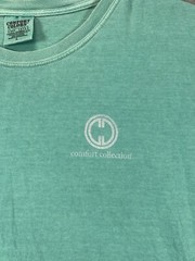 Comfort Collection T Shirt Adult L Green Starfish Bowtie Crew Tee Cotton Mens