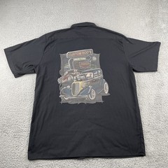 Dickies Custom Rod’s Auto Shop Work Shirt Button Up Embroidered Black XL Blend