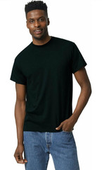 (PACK OF 2) Gildan Unisex-Adult Dryblend T-Shirt Black Medium G8000
