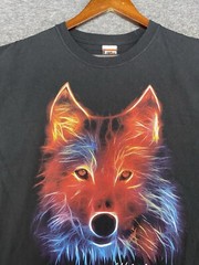The Duck Co Great Wolf Lodge Colorful Graphic T-Shirt Black Size Large RARE