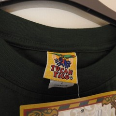 Vintage Tucan Tico Costa Rica Macaw Graphic T Shirt Size L Green New With Tags