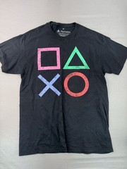 Playstation Controller Button Logo Men’s Unisex T-Shirt Size Medium M Black