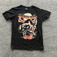 Marvel T-Shirt Mens Size M Black Spider-Man Graphic Print Short Sleeve Crew Neck