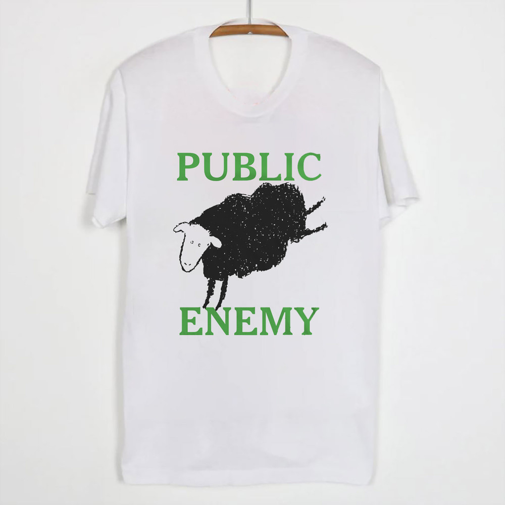 PUBLIC ENEMY Band Sheep Classic White All Size Unisex T-Shirt AG2391