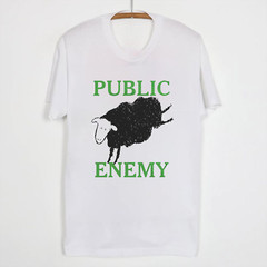 PUBLIC ENEMY Band Sheep Classic White All Size Unisex T-Shirt AG2391