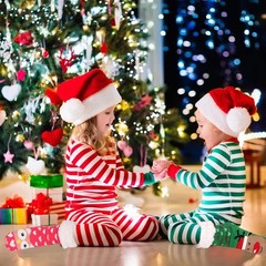 Unisex Christmas Fuzzy Slipper Socks Soft Fleece Lining Home Floor 3 PAIRS