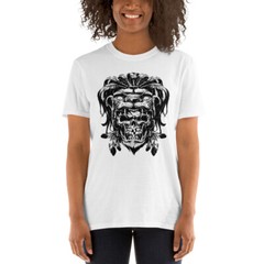 skull tribal king awesome graphic Short-Sleeve Unisex T-Shirt