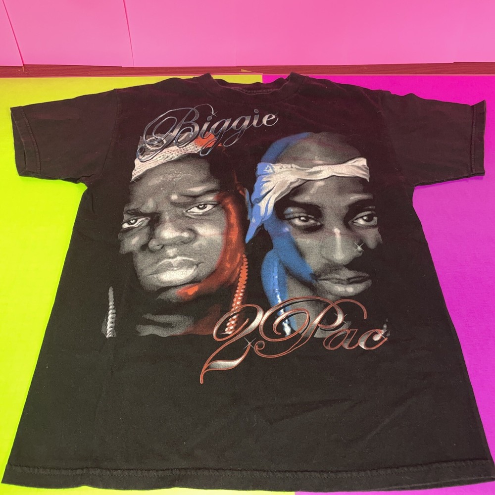 Biggie Tupac Rap Tee Shirt 2pac Original Flavor 2011 Xecutiv Music Group Medium
