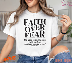 Unisex Faith Over Fear Christian T-Shirt, Men T shirt,Women T shirt Gift Religio