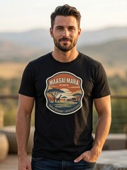 Maasai Mara Kenya Safari Graphic T-Shirt Unisex Travel Tee
