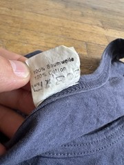 True Vintage German Army Bundeswehr Navy Tank Top Size Large With Patch