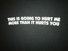 Dad’s Stupid Shirt MY HOUSE MY RULES Mens L THIS IS GOING TO HURT ME YOU T-Shirt
