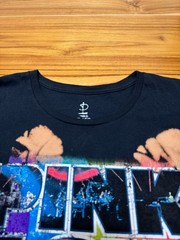 Pink Floyd Dark Side The Moon Shirt XL Custom Bleach Acid Wash Grunge Band Tee