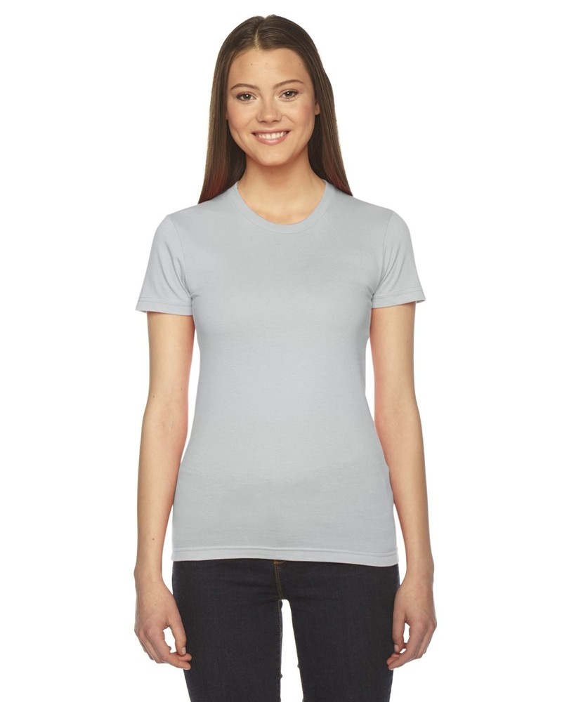 Bulk Lot 47 pc American Apparel Juniors Womens Silver T-Shirts Cotton Q00835LMD0