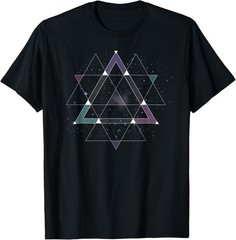 Geometric Space Graphic T-Shirt EDM Electronic Dance Tee Gift Unisex T-Shirt