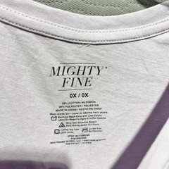 Mighty Fine Purple Flower design T-shirt Size 0X BR2026