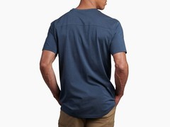 KUHL Men’s Mountain Lines 100% Organic Cotton T-Shirt Xlarge Pirate Blue