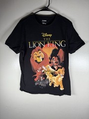 Old Navy Disney The Lion King Mufasa, Scar, Simba T-Shirt Men’s Medium Black