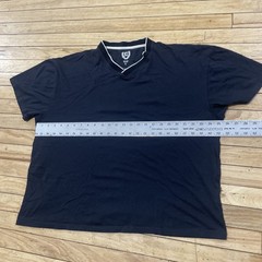 Chaps Cowl Neck T Shirt Men L Black White No Button Detail Sleek Minimal 90s Box