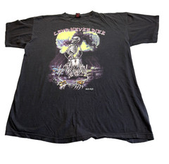 Vintage Fashion Victim 1994 “LOVE NEVER DIES” Black T- Shirt 2X Cotton USA READ