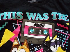 BLUEY 80 S BANDIT TEE ” It’s The 80’S Man”