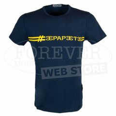 Men’s Papeete short Sleeve Turtleneck Printed Logo Fluo Art. PAP4666 B