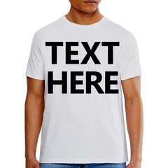 Hanes 5180 Men’s T-Shirt – Custom Print – Add Any Text – Personalized Tee
