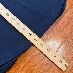 New BYLT Premium Drop Cut Lux V-Neck Shirt Mens XL Navy Blue Tee Short Sleeve