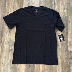 BLACK ICE MEDIUM STRETCH VNECK TSHIRT MENS – BLACK