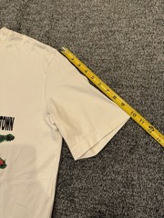 Lacoste Live x Chinatown Market Collab Croc T Shirt White Cotton Mens Size Small