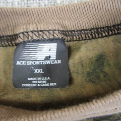 Ace Sportswear Camo Shirt Mens 2XL “Made in the USA” Hunting Camping Casual