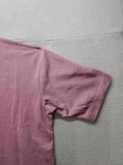 Uniqlo Men T Shirt M Dusty Pink Oversized Short Sleeve Crew Neck Knit Regular