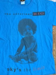 Notorious BIG Sky’s The Limit Short Sleeve T Shirt Blue Mens M Brooklyn Mint 00s