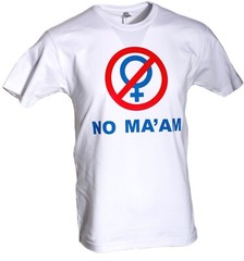 No Ma’am T-shirt Retro Tv Show Maam Unisex Adult White S-3x