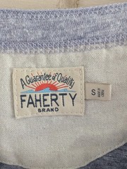 Faherty Small Lavender Purple Heather Henley Men’s Short Sleeve Top T-shirt