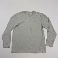 Hang Ten Mens Long Sleeve Sun Tee Shirt UPF 50+ Quick Dry Stretch Blue Medium