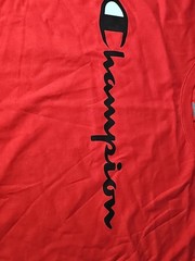 Champion Classic Jersey Script T-Shirt Scarlet Size 2XL