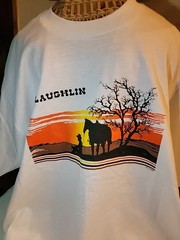 Vintage 86 Single Stitch T Shirt Laughlin NV Western Horse Cowboy Sunset NOS XL