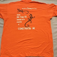 Boy Scouts of America Tiger Cub Vintage 90s Orange Large V-Neck Tee