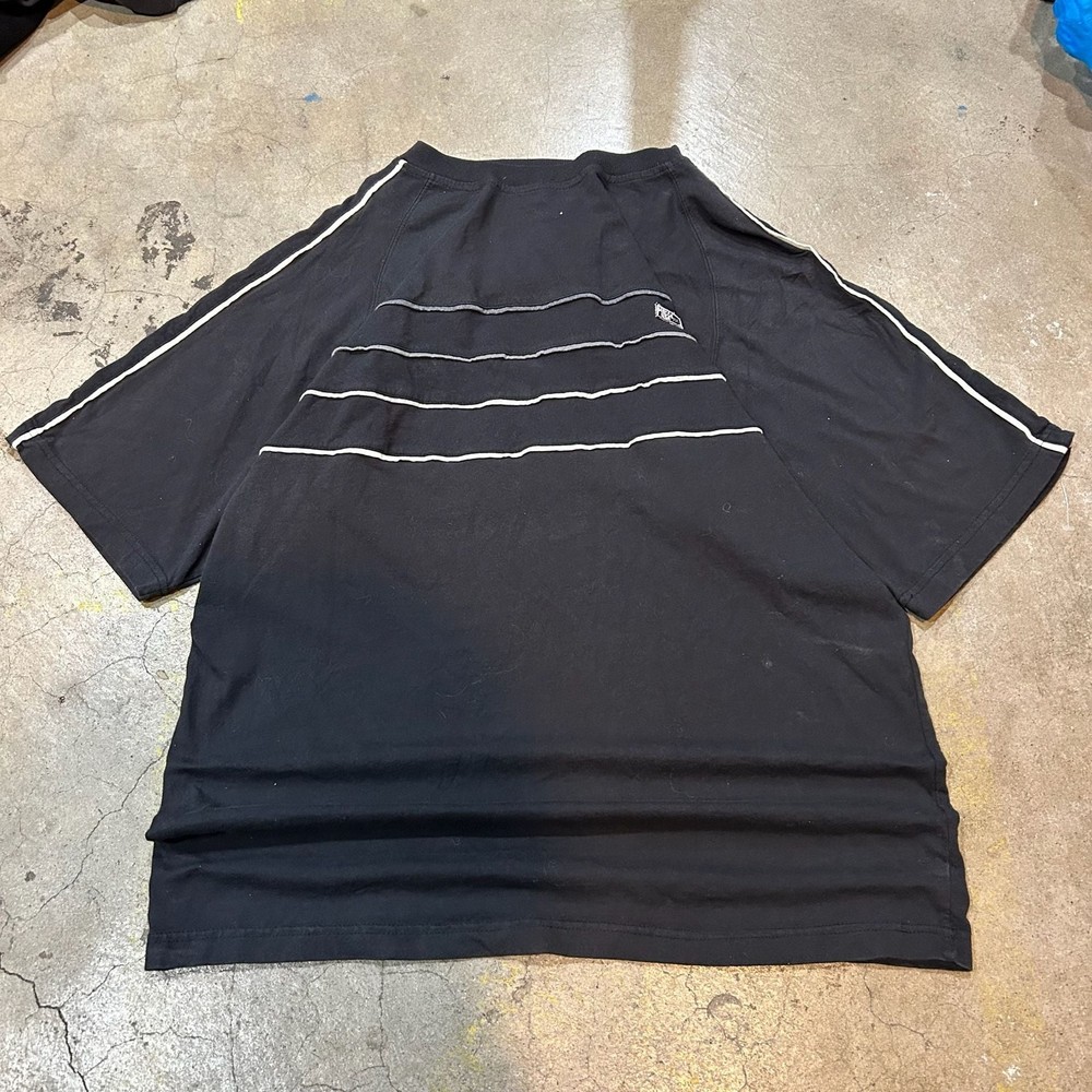 Vintage Mecca USA Oversized Striped Raglan Tee T-Shirt