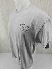 Chevrolet T Shirt Mens XL Grey Short Sleeve Graphic Team Chevy Motorsports