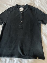 Ralph Lauren RLX Mens Knit Cotton Short Sleeve Henley Shirt, L Fits Like A S