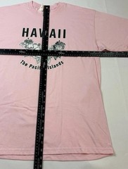 Hawaii Graphic Tee Adult Large Pink Floral The Pacific Islands T Shirt New NWT