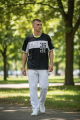 RLX Ralph Lauren Men’s T-Shirt Large Black White New With Tags Sporty