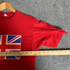 United Kingdom Shirt Adult Size Large Red Short Sleeve Men’s Tourist 90’s