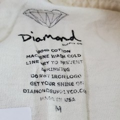 VINTAGE Diamond Supply Co Men Shirt M Cream Nilanti Caglimbeni Cold As Ice READ